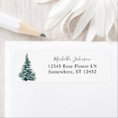 Weihnachtsbaum Winter Rücksendeadresse (Insitu)