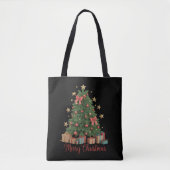 Weihnachtsbaum Wintergeschenk Tasche (Vorderseite)