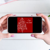 Weihnachtsbaum Winterhochzeit Save the Date