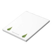 Weihnachtsbaum Winterquartier Notizblock (Rotiert)