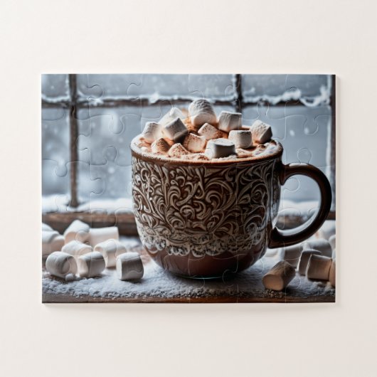 Weihnachtsbaum Winterschneefantasie Puzzle (Horizontal)