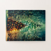 Weihnachtsbaum Winterschneefantasie Puzzle (Horizontal)