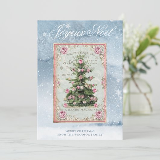 Weihnachtsbaum Winterschneeszene (Stehend Vorderseite)