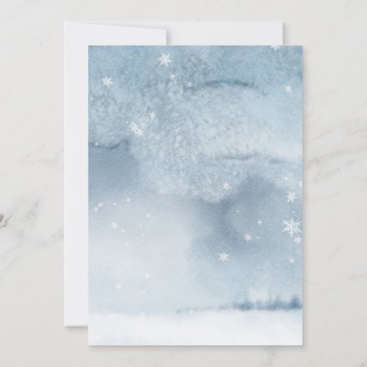 Weihnachtsbaum Winterschneeszene (Rückseite)