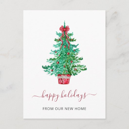 Weihnachtsbaum Wir bewegten Urlaub Postkarte (Vorderseite)