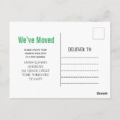 Weihnachtsbaum Wir haben die Ankündigung verschobe Postkarte (Rückseite)