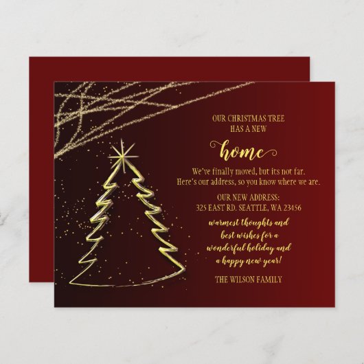 Weihnachtsbaum Wir haben die Weihnachtskarte versc (Vorne/Hinten)