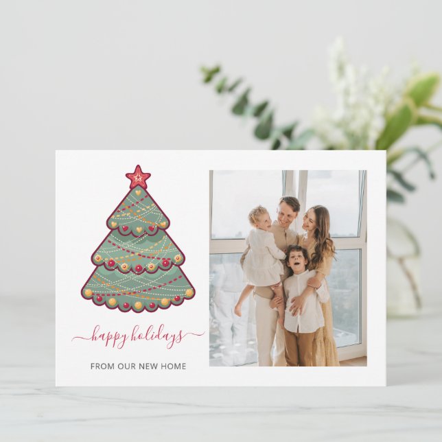 Weihnachtsbaum Wir haben Foto-Weihnachtskarten ver (Stehend Vorderseite)