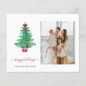 Weihnachtsbaum Wir haben Fotokarten verschoben (Vorderseite)