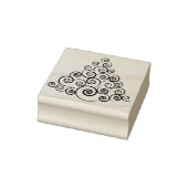 Weihnachtsbaum Wirbel Kunst Briefmarke Gummistempel (Stempel)