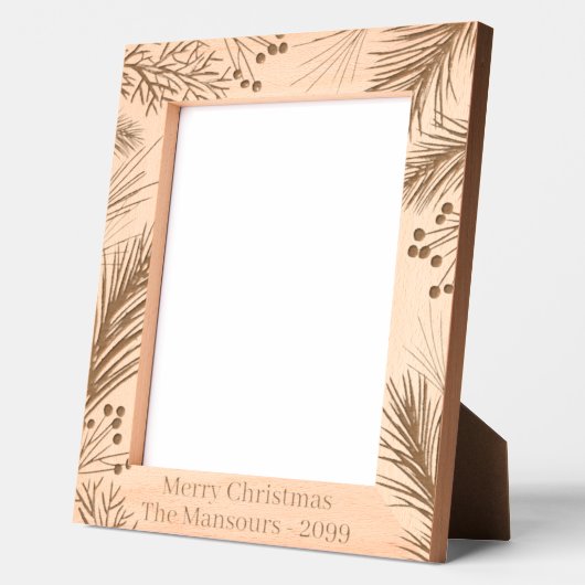 Weihnachtsbaum Wooden Geätzte Rahmen (Links)