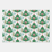 Weihnachtsbaum Woodland Foto Geschenkpapier Set (Vorderseite)