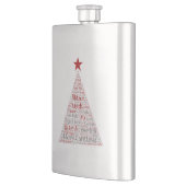 Weihnachtsbaum Word Art mit Red Star Flachmann (Links)