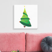 Weihnachtsbaum Wrapped Canvas Leinwanddruck (Insitu (Wohnzimmer))