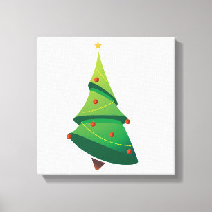 Weihnachtsbaum Wrapped Canvas Leinwanddruck