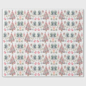 Weihnachtsbaum Wrapping Pape Geschenkpapier (Flach)