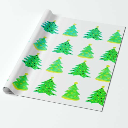 Weihnachtsbaum-Wrapping Paper Geschenkpapier (Ungerollt)