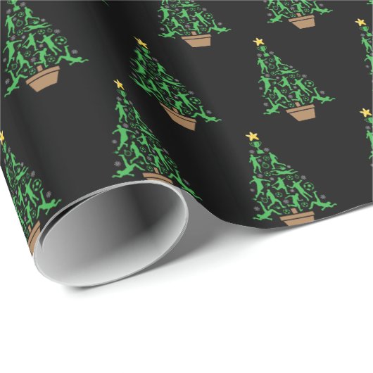 Weihnachtsbaum-Wrapping Paper Geschenkpapier (Rolleneckpunkt)