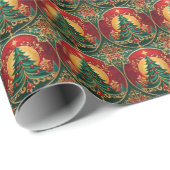 Weihnachtsbaum-Wrapping Paper Geschenkpapier (Rolleneckpunkt)