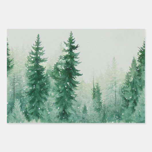 Weihnachtsbaum-Wrapping Paper vom Weihnachtsmann Geschenkpapier Set (Vorderseite 3)