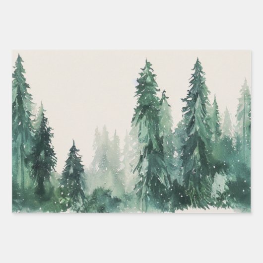 Weihnachtsbaum-Wrapping Paper vom Weihnachtsmann Geschenkpapier Set (Vorderseite 2)