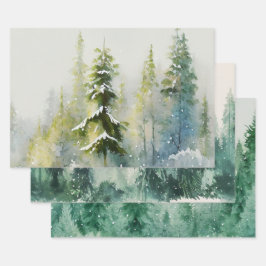 Weihnachtsbaum-Wrapping Paper vom Weihnachtsmann Geschenkpapier Set