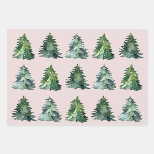 Weihnachtsbaum-Wrapping Paper vom Weihnachtsmann Geschenkpapier Set (Vorderseite 3)