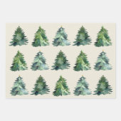 Weihnachtsbaum-Wrapping Paper vom Weihnachtsmann Geschenkpapier Set (Vorderseite 2)