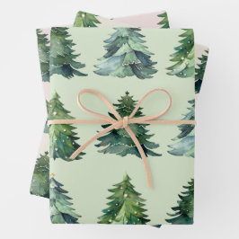 Weihnachtsbaum-Wrapping Paper vom Weihnachtsmann Geschenkpapier Set