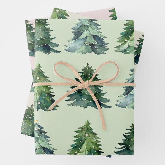 Weihnachtsbaum-Wrapping Paper vom Weihnachtsmann Geschenkpapier Set (Beispiel)
