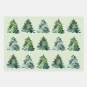 Weihnachtsbaum-Wrapping Paper vom Weihnachtsmann Geschenkpapier Set (Vorderseite)
