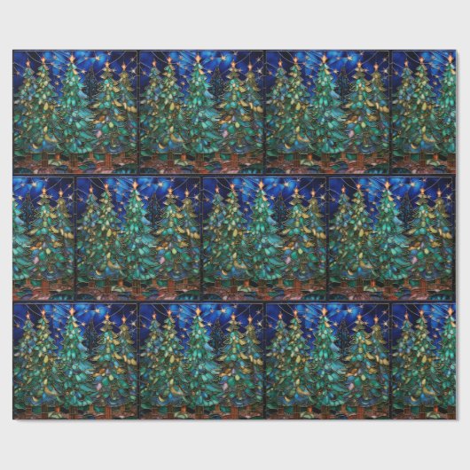 Weihnachtsbaum-Wrapping-Papier aus verkleidetem Gl Geschenkpapier (Flach)