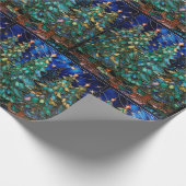 Weihnachtsbaum-Wrapping-Papier aus verkleidetem Gl Geschenkpapier (Ecke)