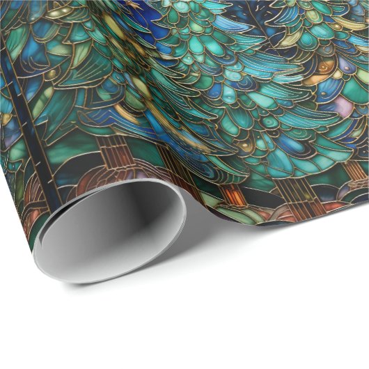 Weihnachtsbaum-Wrapping-Papier aus verkleidetem Gl Geschenkpapier (Rolleneckpunkt)
