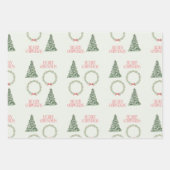 Weihnachtsbaum-Wrapping Sheet Geschenkpapier Set (Vorderseite 2)