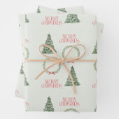 Weihnachtsbaum-Wrapping Sheet Geschenkpapier Set (Beispiel)
