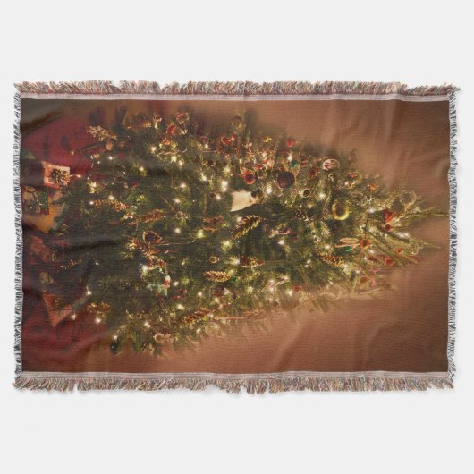 Weihnachtsbaum-Wurfs-Decke Decke (Vorderseite)