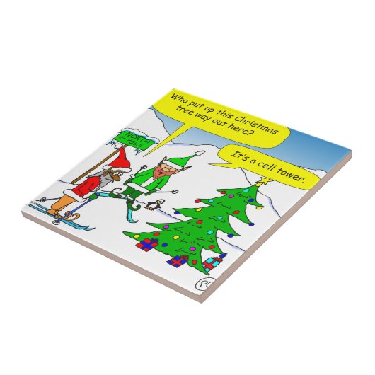 Weihnachtsbaum x56 Cartoon Fliese (Seite)