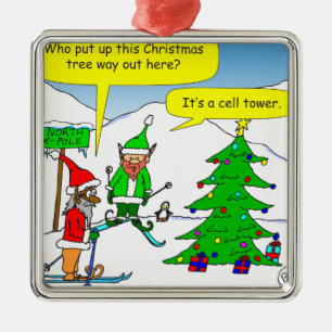 Weihnachtsbaum x56 Cartoon Silbernes Ornament