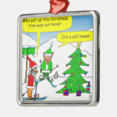 Weihnachtsbaum x56 Cartoon Silbernes Ornament (Links)