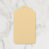 Weihnachtsbaum Xmas Dorf Schnee pic RSVP Karte Geschenkanhänger (Rückseite)