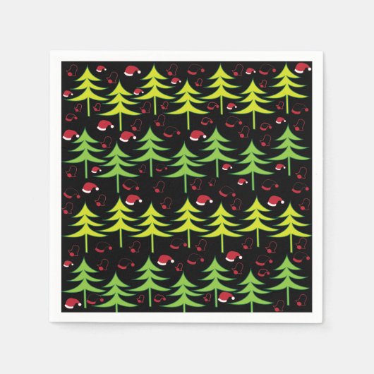 Weihnachtsbaum Xmas Forest Serviette (Vorderseite)