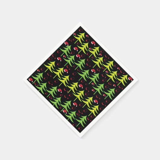 Weihnachtsbaum Xmas Forest Serviette (Ecke)
