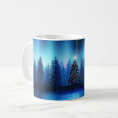 Weihnachtsbaum Xmas friedlicher Wald Kaffeetasse (Vorderseite Links)
