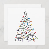 Weihnachtsbaum Xmas Lichter Party Feiertag Feiertagskarte (Vorne/Hinten)