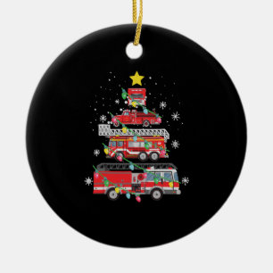 Weihnachtsbaum Xmas Liebe für Feuerwehrleute Keramik Ornament