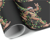 Weihnachtsbaum Xmas Lights Sasquatch Geschenkpapier (Rolleneckpunkt)