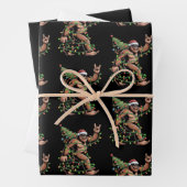 Weihnachtsbaum Xmas Lights Sasquatch Geschenkpapier Set (Beispiel)