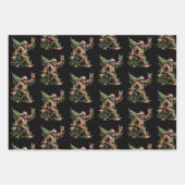 Weihnachtsbaum Xmas Lights Sasquatch Geschenkpapier Set (Vorderseite)