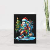 Weihnachtsbaum Xmas Sasquatch Karte (Vorderseite)